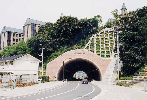 低土被り大断面トンネル（広島県内）