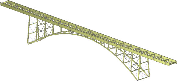 アーチ橋の耐震補強設計